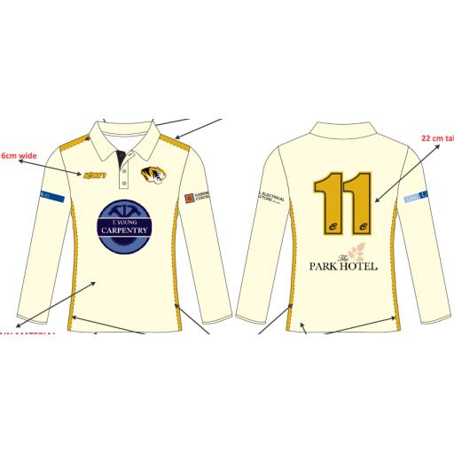 LS CREAM PLAYING SHIRT (NGCC)