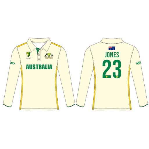 TEST MATCH LS PLAYING SHIRT - O50 NZ TOUR  & O55's SA TOUR ONLY - CAM