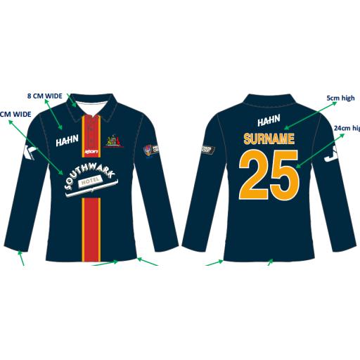 SENIOR MENS COLOURED PLAYING SHIRT (ACC) - LONG SLEEVE